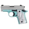 sig sauer p238 380 auto acp 27in robins egg blue pistol 61 rounds 1503671 1