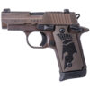 sig sauer p238 micro compact spartan ii 380 auto acp 27in distressed coyote stainless pistol 71 rounds 1527931 1 1