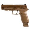 sig sauer p320 military surplus 9mm luger 47in coyote brown pistol 211 rounds used 1621692 1