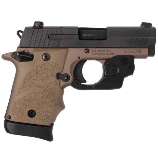 sig sauer p938 combat with siglite night sights 9mm luger 3in fdeblack pistol 71 rounds 1638524 1