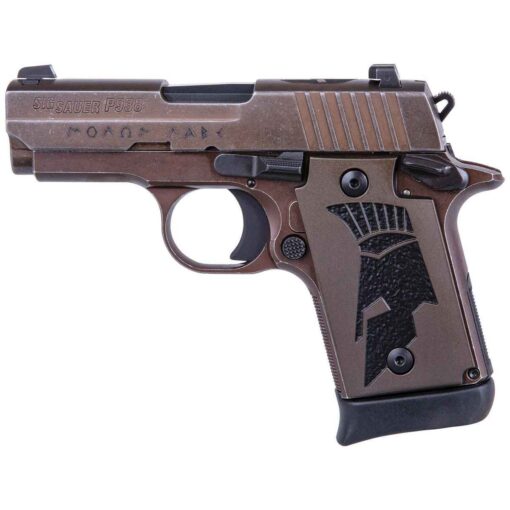 sig sauer p938 spartan ii micro compact 9mm luger 3in distressed coyote pistol 71 rounds 1538617 1